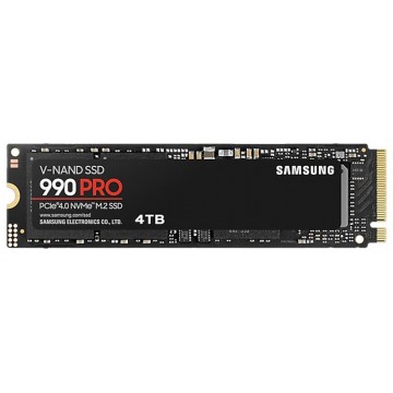 Samsung 990 Pro 4TB Gen4 NVMe SSD 7450MB/s 6900MB/s R/W 1600K/1550K IOPS 2400TBW 1.5M Hrs MTBF for PS5 5yrs Wty