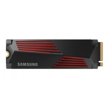Samsung 990 Pro 4TB with Heatsink Gen4 NVMe SSD 7450MB/s 6900MB/s R/W 1600K/1550K IOPS 600TBW 1.5M Hrs MTBF for PS5 5yrs Wty