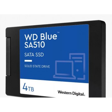 Western Digital WD Blue 4TB 2.5' SATA SSD 560R/530W MB/s 95K/82K IOPS 600TBW 1.75M hrs MTBF 3D NAND 7mm 5yrs Wty