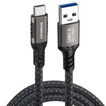 Simplecom CAU520 USB-A to USB-C Data and Charging Cable USB 3.2 Gen2 10Gbps 2M