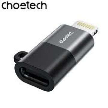 Choetech CR-001-GY lightning to USB-C USB Adapter - Black