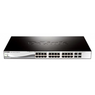 D-Link 28-Port Gigabit Smart Managed PoE Switch with 24 PoE and 4 RJ45/SFP Combo Ports