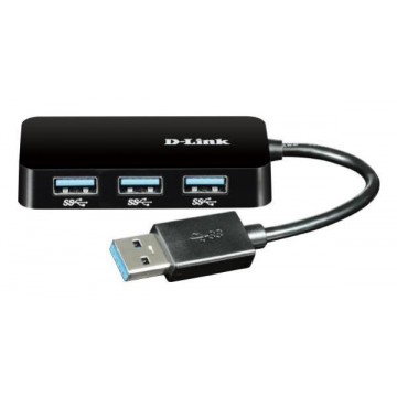 D-Link 4-Port SuperSpeed USB 3.0 Portable Hub