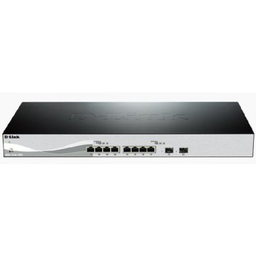 D-Link 10-Port 10 Gigabit Smart Managed Switch with 8 10GBase-T Ports and 2 SFP+ ports