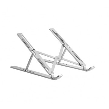 Brateck LPS03-3-03 PORTABLE 6-LEVEL ADJUSTABLE ALUMINUM LAPTOP RISER  For most 11'-15' laptops, tablets and more (Silver)