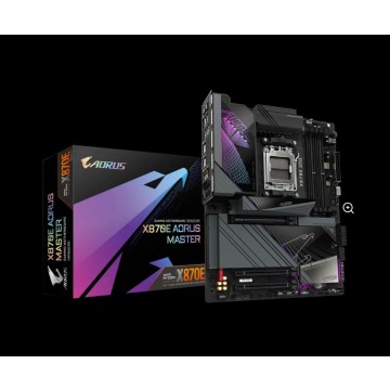 Gigabyte X870E AORUS MASTER AMD AM5 ATX Motherboard 4x DDR5~256GB,3x PCIe x16, 4x M.2, 4x SATA 6, 8x USB 3.2, 2x USB2.0, 2x USB-C,