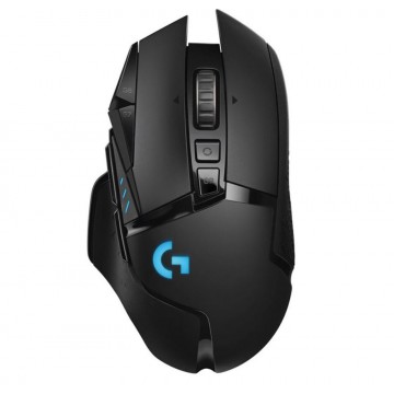 (LS) Logitech G502 Lightspeed USB Wireless Gaming Mouse 1ms 16000 DPI Mechanical Button Shifting POWERPLAY RGB Lighting 114g 16g weight(LS)