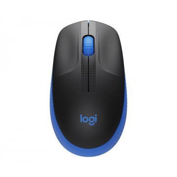 Logitech M190 Full-Size Wireless Mouse - BLUE from up to 10 meters away 1000 dpi,  ONE AA- 18 months of worry-free usage