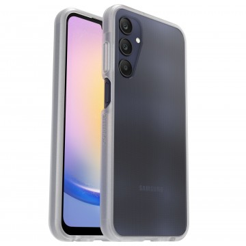 OtterBox React Samsung Galaxy A25 5G (6.5') Case - Clear (77-94110), DROP+ Military Standard, Raised Edges, Hard Case, Wireless Charging Compatible