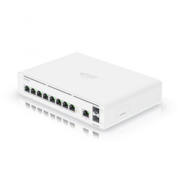 Ubiquiti host console with an integrated switch and multi-gigabit Ethernet gateway