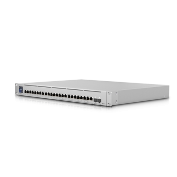 Ubiquiti UniFi Switch Enterprise 24-port PoE+ 12x2.5GbE 12x1GbE Ports, Ideal For Wi-Fi 6 AP, 2x 10g SFP+ Ports, Managed Layer 3 Switch (400W)