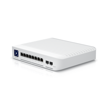 Ubiquiti Switch Enterprise 8-port PoE+ 8x2.5GbE, Ideal For Wi-Fi 6 AP, 2x 10g SFP+ Ports For Uplinks, Managed Layer 3 Switch