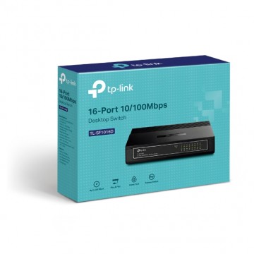 TP-Link TL-SF1016D 16 Port 10/100 Desktop Switch