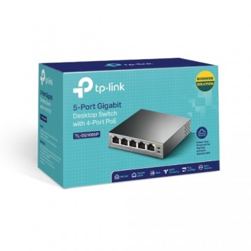 TP-Link TL-SG1005P 5-Port Gigabit Desktop Switch with 4-Port PoE Ports