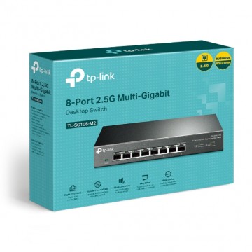 TP-Link TL-SG108-M2 8-Port 2.5G 100/1000/2500Mbps Desktop Switch