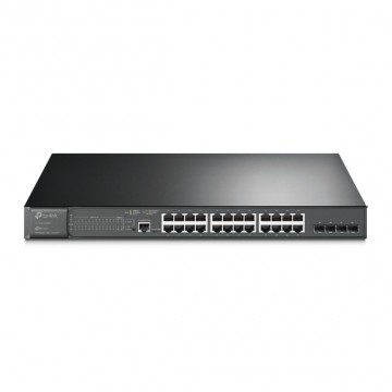 TP-Link TL-SG3428MP JetStream 28-Port Gigabit L2 Managed Switch with 24-Port PoE+, Static Routing,Omada