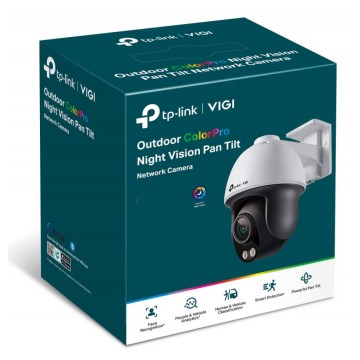 TP-Link VIGI 4MP C540S(4mm) Outdoor ColourPro Night Vision Pan Tilt Network Camera, 4mm Lens, Smart Detection,3YW