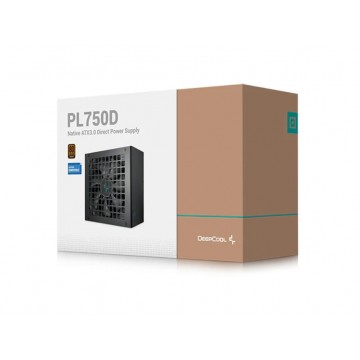 DeepCool PL750D 750W 80+ Bronze Certified Non-Modular ATX Power Supply(Direct Cable), 120mm Fan, DC to DC, ATX12V V3.0, 100,000 MTBF, 85% Efficiency