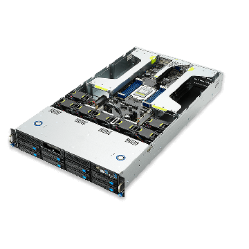 Asus ESC4000A-E10,  2U Barebones Rackmount Server, AMD LGA4094 Socket, 2000w RPSU, Support 4 x GPU, 8 x 3.5' HDD, 3 Year Warranty