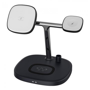 CHOETECH T583-F 4-in-1 Magentic Wireless Charging Station for iPhone/Apple Watch/Headphones/Pencil
