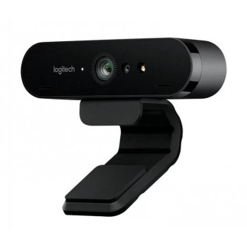 Logitech BRIO 4K Ultra HD Webcam HDR RightLight3 5xHD Zoom Auto Focus Infrared Sensor Video Conferencing Streaming Recording Windows Hello