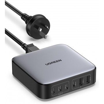 UGREEN 35044A  200W USB C Desktop Charger Nexode 6 Ports GaN PD Fast Charging Adapters