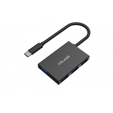 VOLANS VL-HB04S-C2 Aluminium USB-C (10Gbps) to 4-Port USB Hub