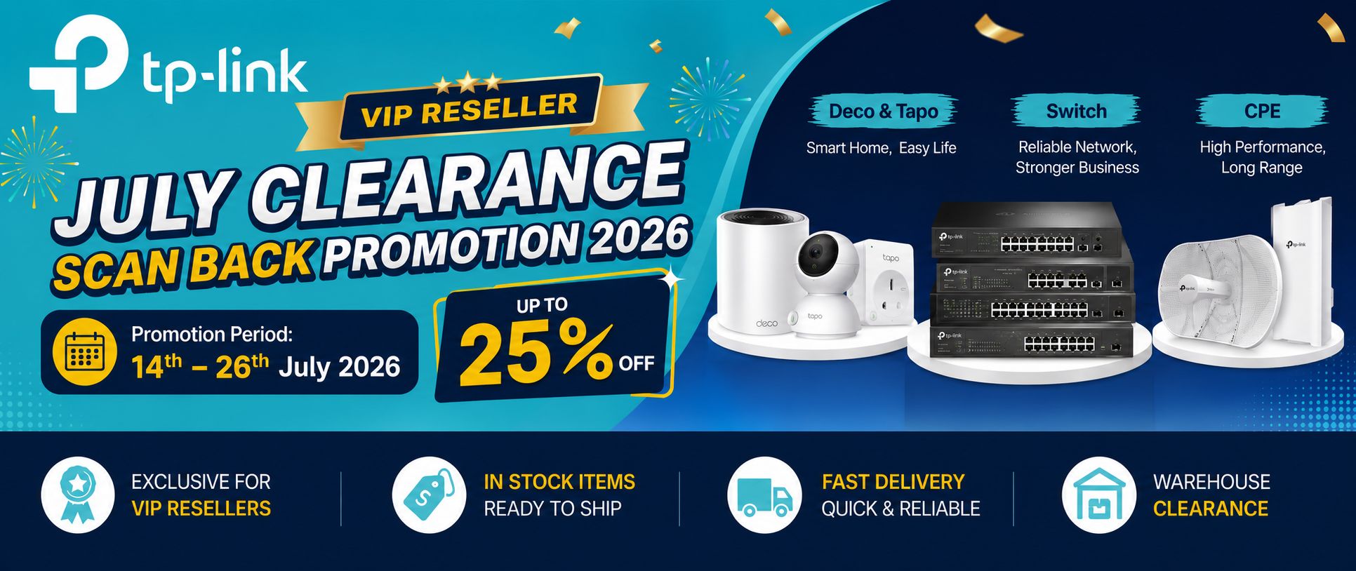 TP-Link July Clearance Scan Back Promo 2026